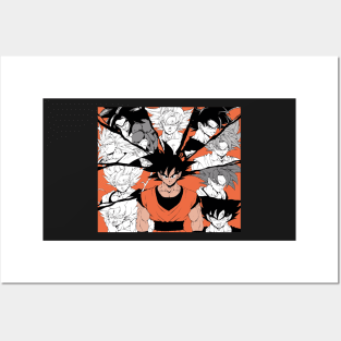 Son Goku all transformations Posters and Art